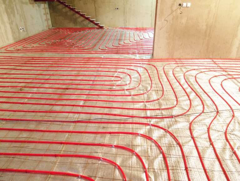heat floor instalation scaled