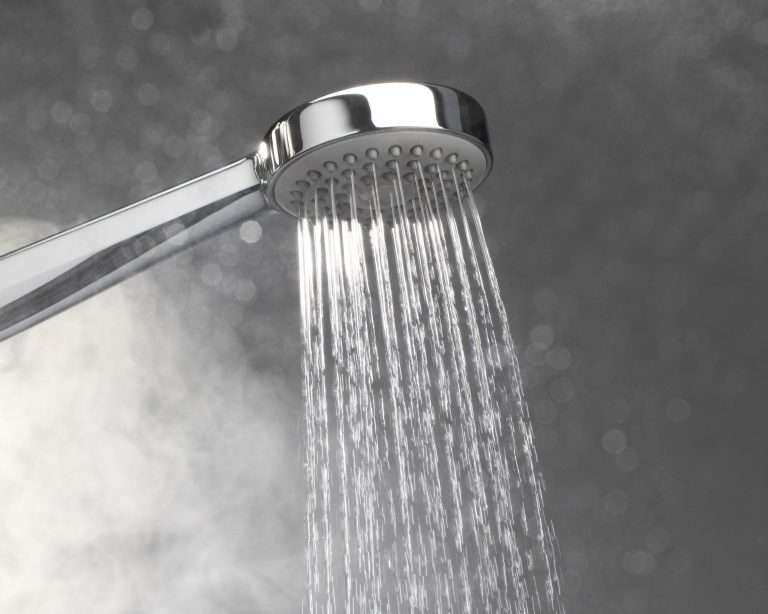 shower head with hot water